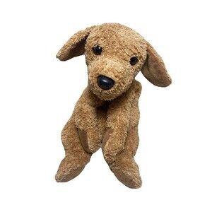 Retro Ty Classic Scooter Brown Fuzzy Dog 1999 New Without Tag Soft Plush 16"long